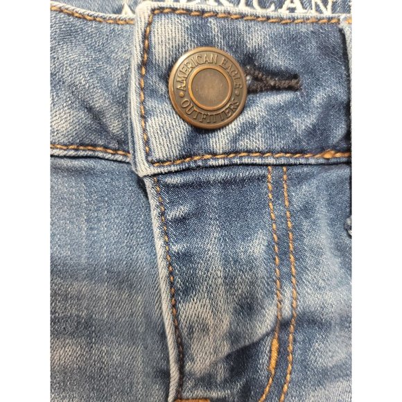 American Eagle Outfitters Super Stretch, Super Low Shortie - Distressed Size 0. - Picture 7 of 11